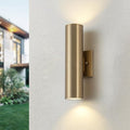 Modern Outdoor Wall Light 11.8 Integrated LED Cylinder Up and Down Outdoor Lights 2-Light Exterior Lighting Fixtures for House Patio Front Porch Garage