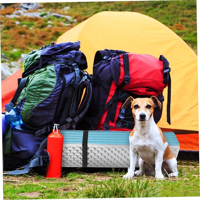 UPKOCH Folding Camping Mattress Lightweight Insulated Sleeping Pad for Outdoor Adventures Egg Crate Design Moisture Protection for Backpacking and Individual Use