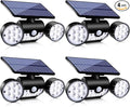 Solar Lights Outdoor 30 LED Solar Security Lights with Motion Sensor Outdoor Spotlights IP65 Waterproof 360° Adjustable Solar Wall Lights Outdoor for Yard Garage Patio Porch 4 Pack