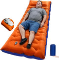 Camping Sleeping Pad5.9 Inch Thick Camping Mat with Built in Pillow and Foot PumpSelf Inflating Sleeping Pad for Camping Backpacking（Green