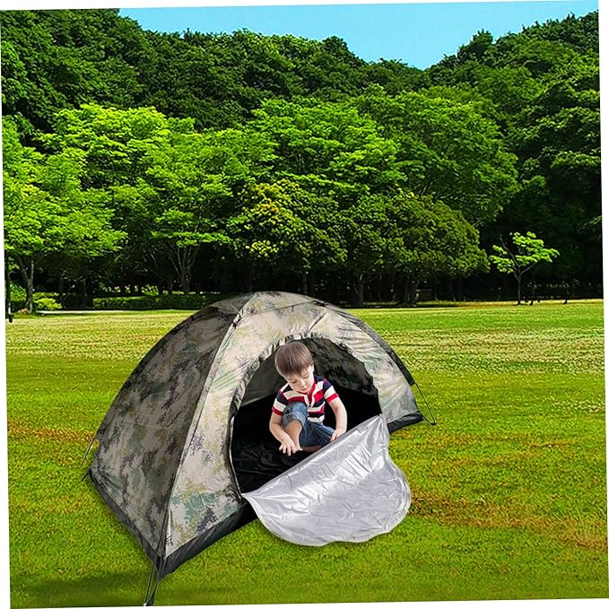 One Man Tent 1 Person Tent Waterproof Windproof UV-Resistant One Man with Mesh Ventilated Bug-Proof Backpacking Foldable Portable Camping for Daily Use
