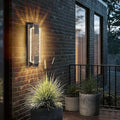 camuucci Dusk to Dawn Outdoor Light15.7 Inches LED Porch Lights Outdoor Waterproof Modern Outside Sconce Wall Mount for Doorway Hallway Porch Patio Yard Doorway Bronze