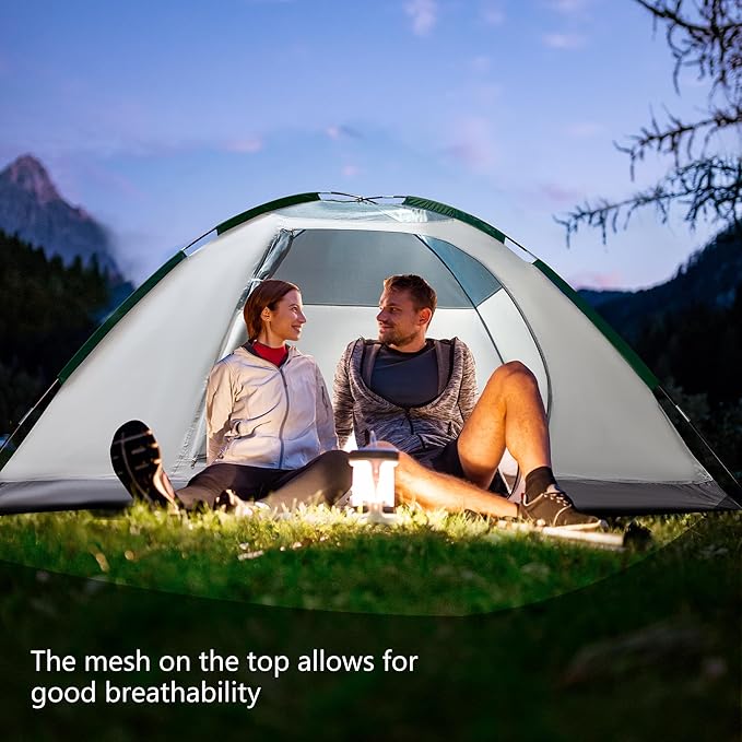 Screened Camping Tent 3-4 Person Waterproof Haven Tent Backpack Double Layer Shelter Easy Setup and Portable for Outdoor Picnic or Hiking.