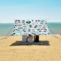 Cute Panda Bear Face Camping Sun Shelter Beach Tent Portable Beach Sun Shade Outdoor Canopy for Camping Trips Fishing Picnic