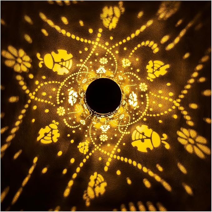 Ladybug Solar Lanterns Outdoor Waterproof Hanging Solar Lights Ladybug Gifts for Women Men Metal Decorative LED Ladybug Lanterns for Garden DecorYardPatioLawnTabletopPathwayLandscape
