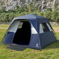 EVER ADVANCED 6 Person Camping Tent Blackout Design Tent for Camping Instant Cabin Tents for Family with Rainfly 60s Easy Setup Water-Resistant
