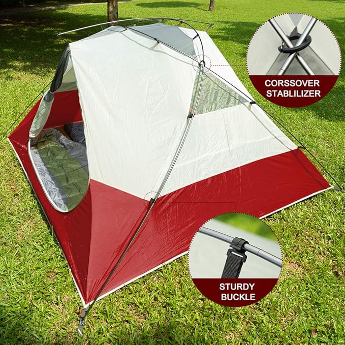 Forceatt Camping Tent for 3 Persons Backpacking Tent Waterproof &amp Windproof Easy Set up 丨 Instant Tent with Rain Fly for Camping Hiking Family Trips