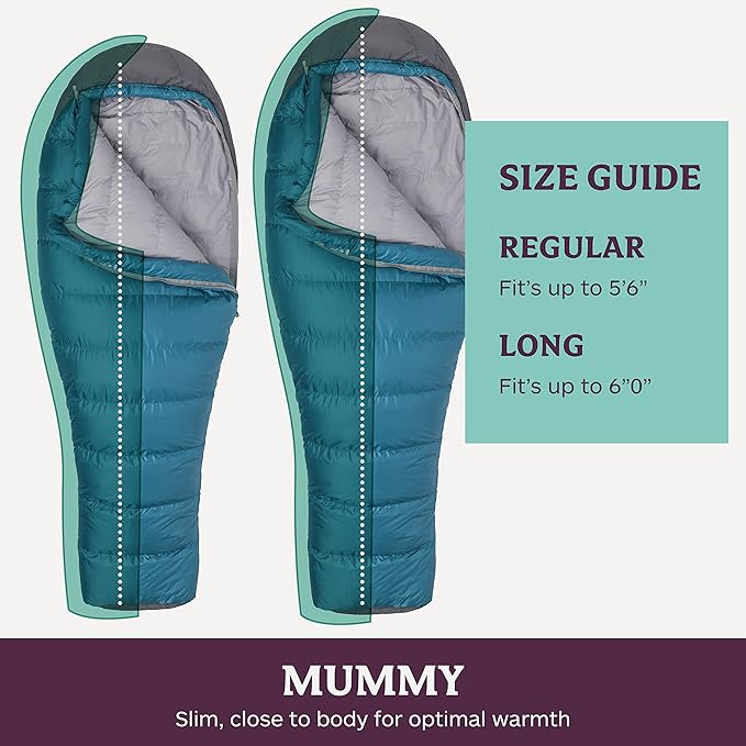 MARMOT Women's Lozen 30° Sleeping Bag 650 Fill Down for Camping &amp Backpacking
