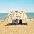 African Animals Camping Sun Shelter Beach Tent Portable Beach Sun Shade Outdoor Canopy for Camping Trips Fishing Picnic