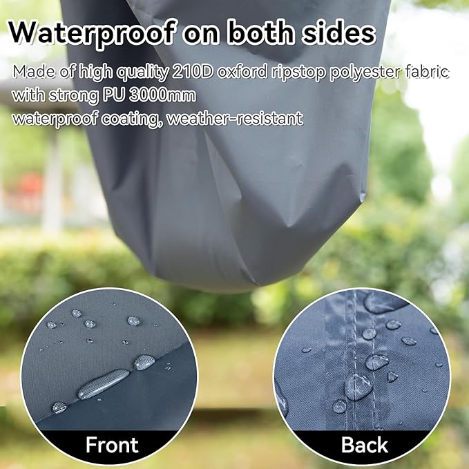 Hikeman Tent Footprint - Waterproof Camping Tarp Heavy Duty Tent Floor Saver Ultralight Ground Sheet Mat for Hiking Backpacking Hammock Beach - Storage Bag Included(PU3000mm300 * 300CM)