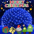 JMEXSUSS 200 LED Blue Christmas Net Lights 9.8ft x 6.6ft Connectable Christmas Bush Lights with Remote 8 Modes Plug in Net Light Outdoor Mesh Light Waterproof for Tree Yard Fence Decoration