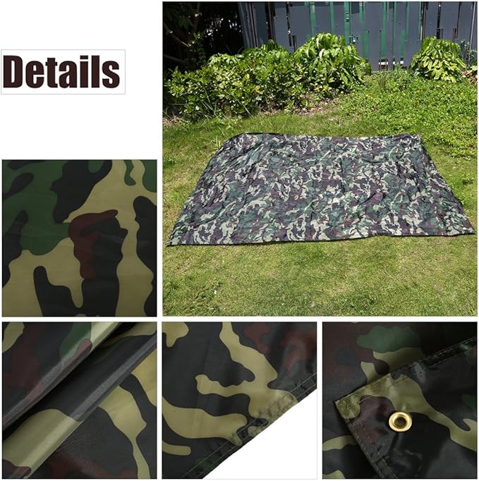Camping Tent Tarp Multifunctional Footprint Ground Sheet Mat for Ourdoor Picnic Blanket(3 X 2.9M)