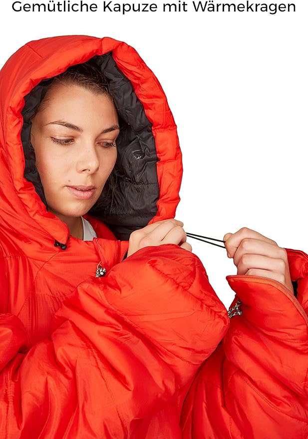 hygger – Original Sleeping Bag with Arms and Legs 3M Thinsulate Filling Makes it Warm Lightweight &amp Small in Pack Size