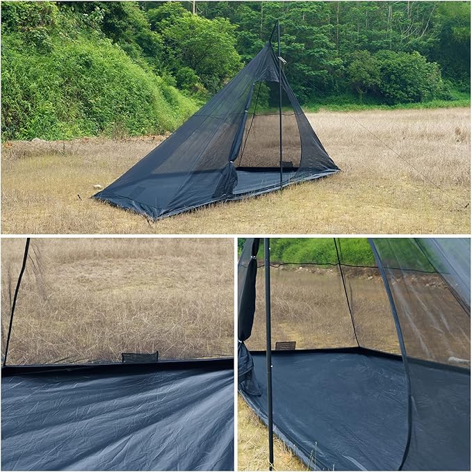 FireHiking Camping Hot Tent 4-8 Person Tipi Tent with Stove Jack for Bushcraft Cooking and Heating