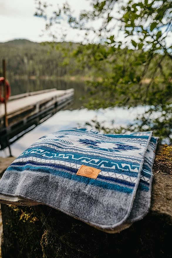 Inca Aztec Throw Queen King Blanket | Southwest Indian Navajo Boho Style | Native Cover for Camping Bedding Couch Vanlife | Faux Alpaca Lightweight Hypoallergenic (Condor Gray Throw)