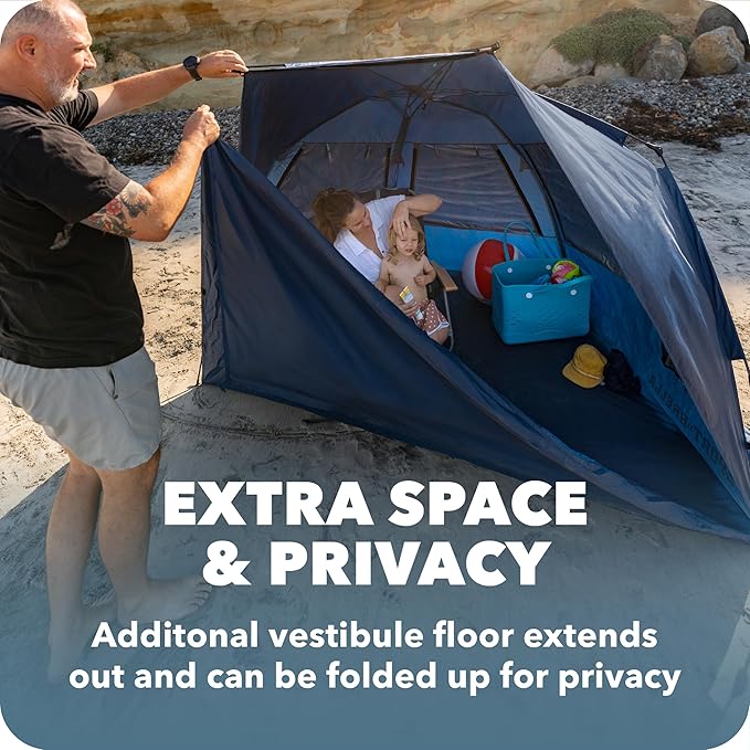 Sport-Brella Suncave UPF 50+ Sun and Rain Canopy for Camping Beach and Sports Events