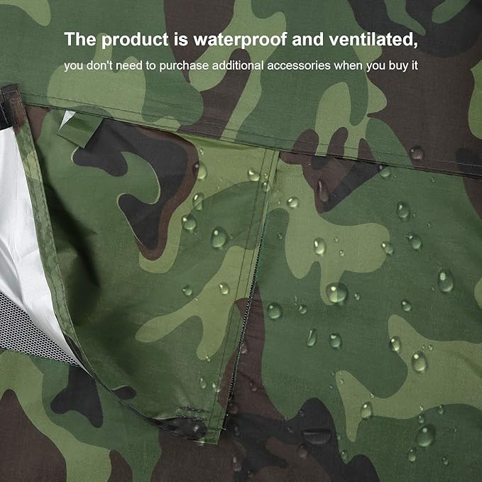 Portable Camouflage Fishing Shelter Tent for Two Waterproof Sunshade for Outdoor Camping
