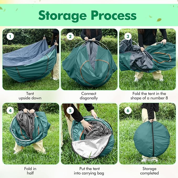 Woanger 10/16 Pack Bulk 2 Person Camping Tents for Homeless Lightweight Tent with Rain Fly and Carrying Bag Waterproof Windproof Setup Pop Up for Camping Backpacking Donation