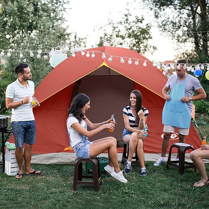 unp 6 Person 4 Season Dome Tent Easy to Set Up for Camping &amp Hiking Lightweight &amp Portable Green