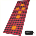 KingCamp 6 Heating Zones Heated Sleeping Bag Pad 3s Heat-up Portable XL Sleeping Bag Liner for Cold Weather Camping Hiking Multi USB Power Supported Compact Bag Included