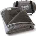 BRAWNTIDE Large Outdoor Waterproof Blanket - Extra Thick Fleece Warm Windproof Sandproof Quilted 82 x 55 Ideal for Beaches Picnics Camping Stadiums Dogs Car