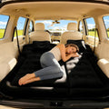 Car Air Mattress - Inflatable Bed SUV Mattress with Two Pillows for Cars Backseat Trunk Portable Flocked Camping Bed Sleeping Mat for Vehicle Travel Road Trip Indoor&ampOutdoor Activities Black
