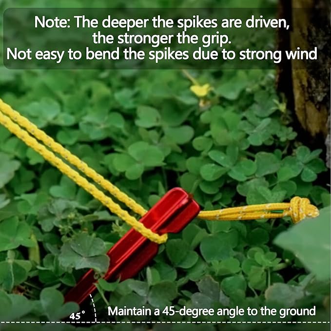 3F UL Gear 6/10PCS Lightweight Camping Tent Stakes 5.9/7.8'' Hollow Aluminum Alloy Tent Pegs Ground Stakes Essential Camping Accessories for Camping Garden Hiking (20cm-10pcs)