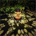 Solar Lanterns Outdoor Hanging Honeybee Decor LanternWaterproof Hollow Out Retro Metal Decorative Garden LightGraceful Decoration for PatioYardLandscapeWalkwayFestival