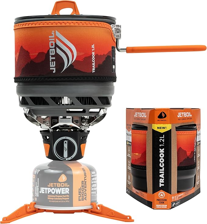 Jetboil TrailCook 1.2L Camping and Backpacking Stove Cooking System with Adjustable Heat Control New for 2026