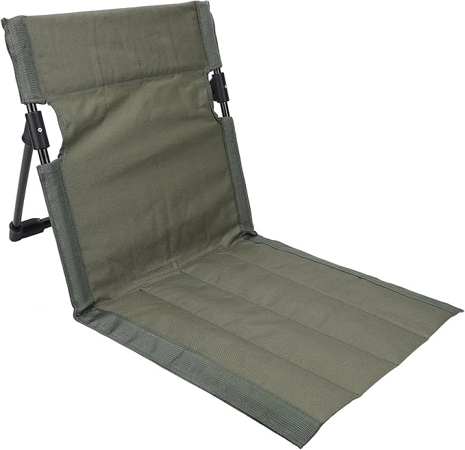TOPINCN Camping Chair Portable Folding Recliner with Adjustable Backrest Lightweight Oxford Fabric for Outdoor Beach Camping Fishing (OD Green)