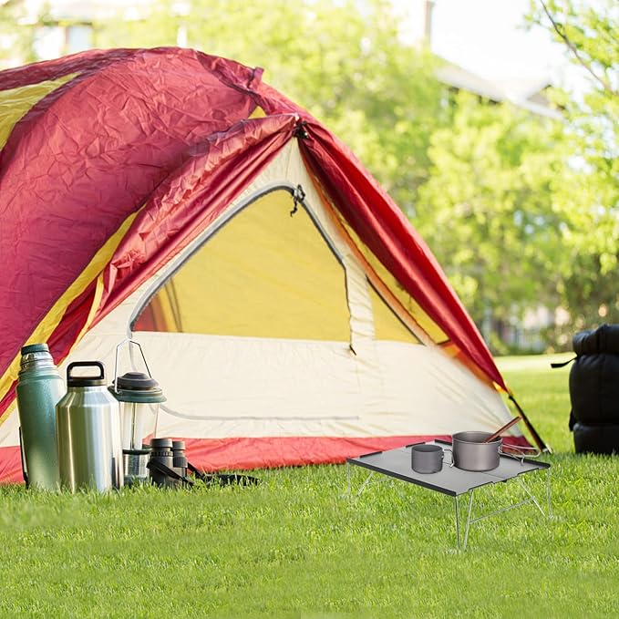 Aluminum Alloy Small Camping Table Portable Foldable Picnic Food Table