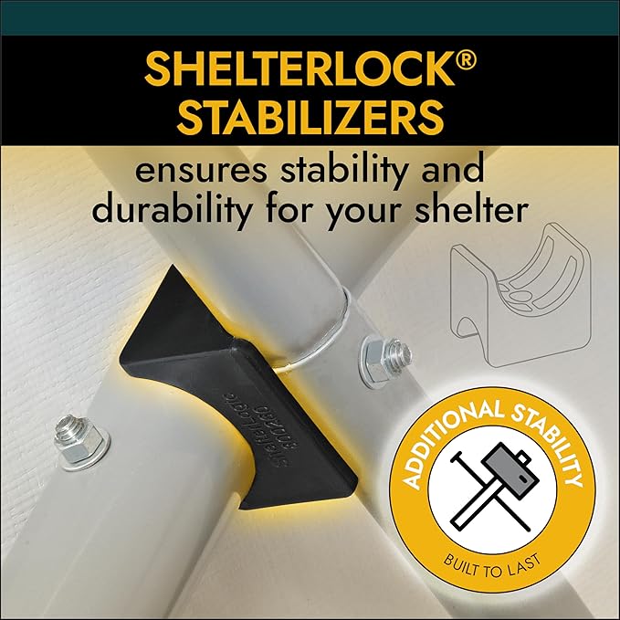 ShelterLogic 77813 Grey 10'x12'x8' Round Style Shelter
