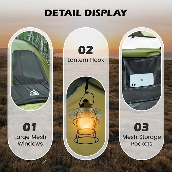 SUV Tent Rectangle Car Tent for Family Waterproof &amp Windproof for Car Camping Large Camping Tents with Storage Bag SUV Van Jeep