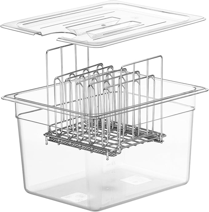 C10L-AP Lid for LIPAVI C10 Sous Vide Container with cut-out for the Anova Precision immersion circulator