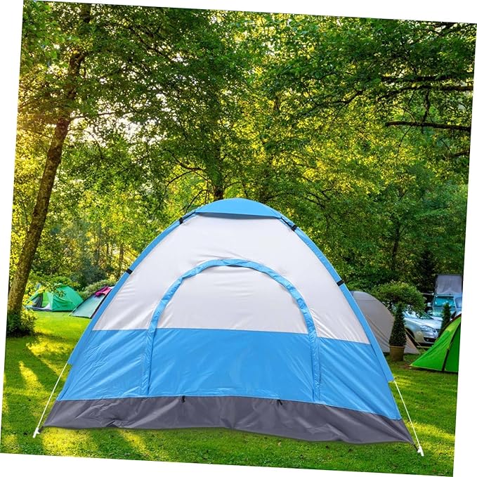POPETPOP 1Set Portable Beach Tent Convenient Sunshade Shelter for People Wear Resistant Design with Ventilation Windows Easy Setup for Camping Hiking and Beach Activities