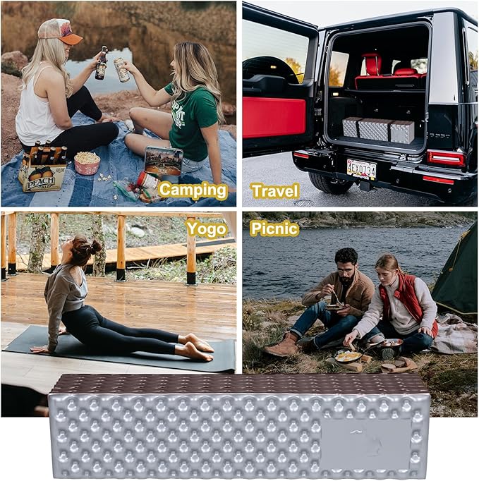 PATIKIL Closed Cell Foam Sleeping Pad Insulated R-Value 2.1 Foldable Sleeping Pad Lightweight Sleeping Mat for Camping Backpacking Hiking Outdoor