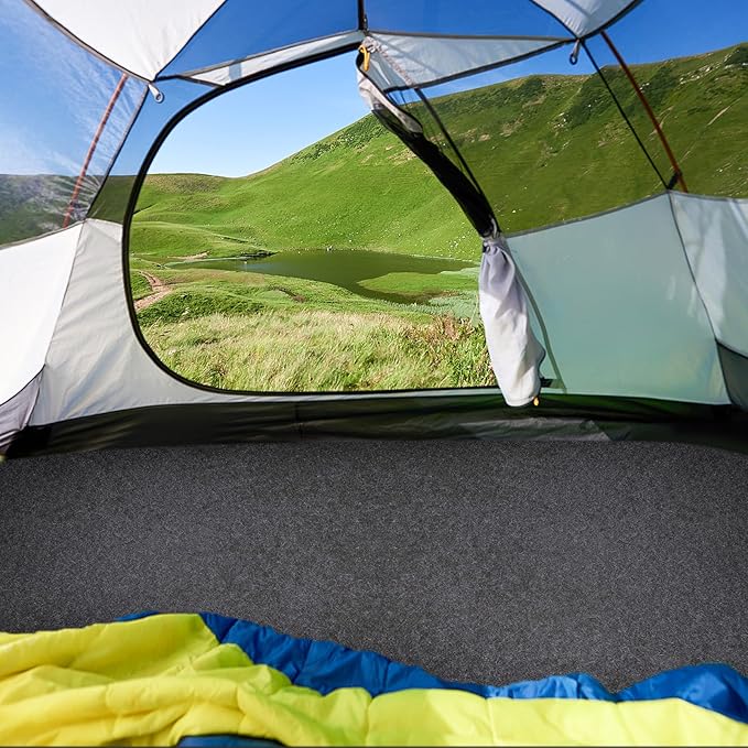 Camping Tent Carpet Mat 6.5x5 Ft Waterproof Rug Liner - Portable Under Tent Mat to Keep Floor Dry Blanket Moisture Barrier for Camping Gear Outdoor Picnic Supplies