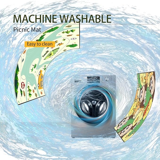 Whitsunday Picnic Blankets Picnic Mat Camping Mat 60x 80 Outdoor Boys Girls BlanketMachinewashable Camping Mat Waterproof &amp Sandproof Foldable for Camping Beach Park(Animal)