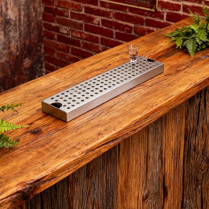 Easy Maintenance Stainless Steel Drain Board for Coffee and Wine Tool Draining Tray for Commercial Kitchen Equipments Stainless Rack