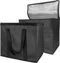 Yalin Set of 2 Large Insulated Collapsible Cooler Bags with Durable Dual Zipper ClosureReusable Grocery Shopping Bags Keep Food Hot or ColdIdeal for InstacartGrocery Transport
