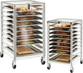 Commercial Bread Rack Cover - 10 Tier Sheet Pan Rack Cover with Zipper 23 W x 28 D x 32 H Clear PVC Waterproof