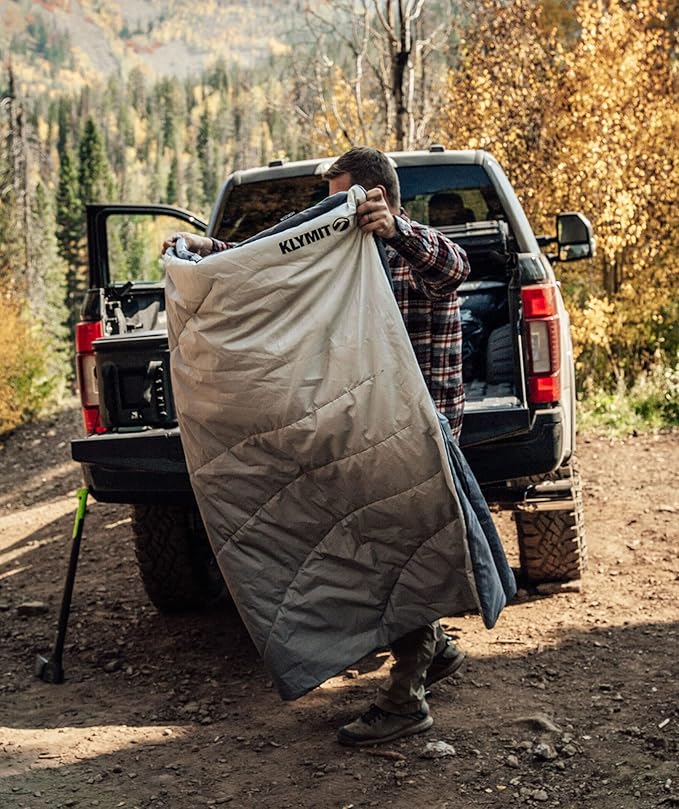 Klymit Horizon Overland Packable Camping Blanket and Comforter Gray