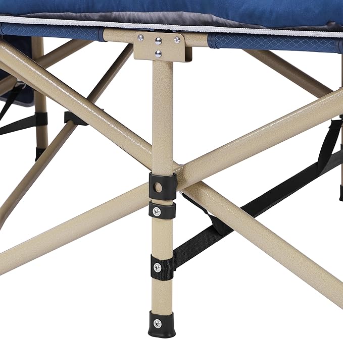 Yaheetech Folding Camping Cot Portable Outdoor Bed for Adults w/Mat &amp Storage Bag &amp Carry Bag Heavy Duty Cots for Outdoor Travel &amp Office/Home Nap