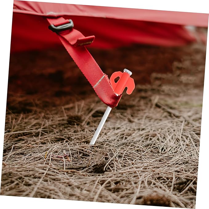 BESPORTBLE 20Pcs Portable Heavy Duty Tent Stakes Windproof Metal Ground Pegs for Camping Hiking and Outdoor Activities Enhanced Stability and Easy Setup for All Environments