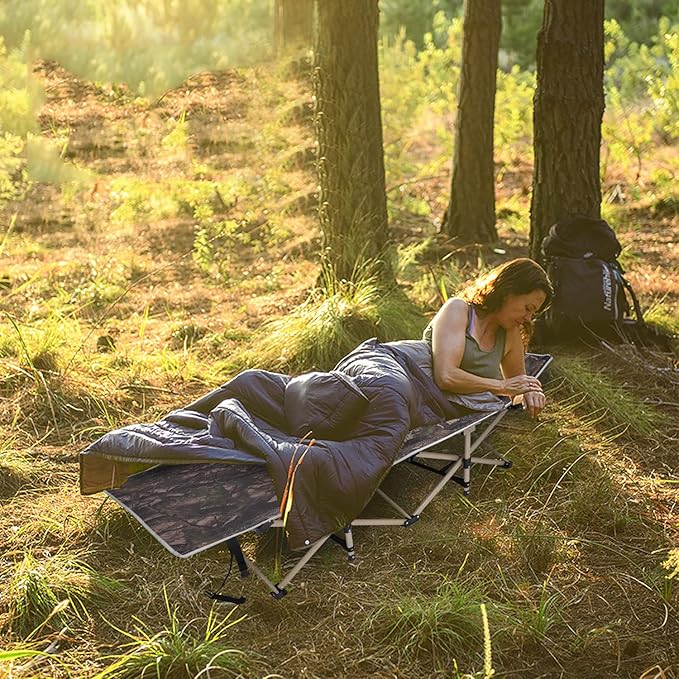 REDCAMP Folding Hunting Cots for Adults 500lbs XL Sleeping Cots for Hunting Extra Wide Portable for Camping Outdoor Travel Indoor Home Camo