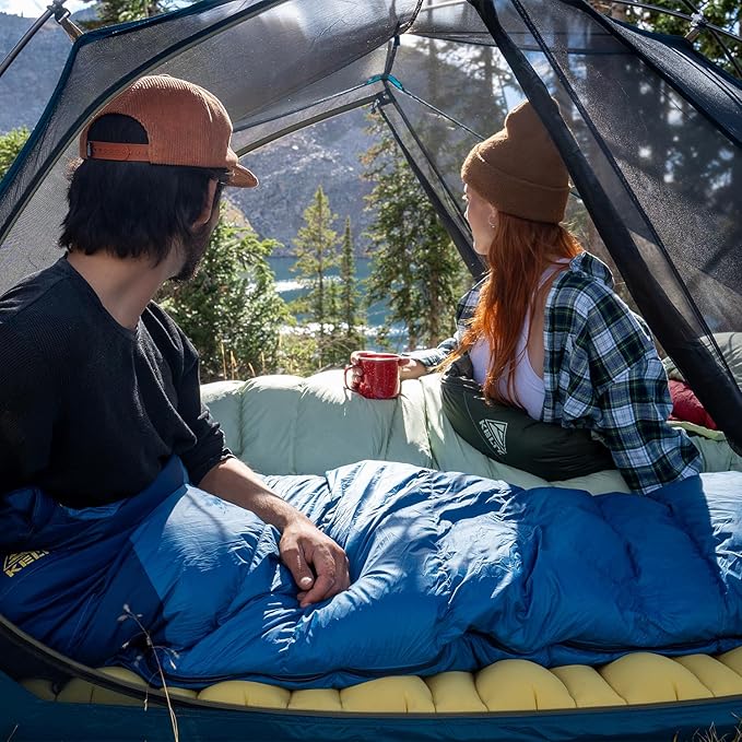 Kelty Cosmic 20 Down Mummy Sleeping Bag for Backpacking Campers 550 Fill Power Recycled Fabrics with PFAS-Free DWR Designed in Sunny Colorado