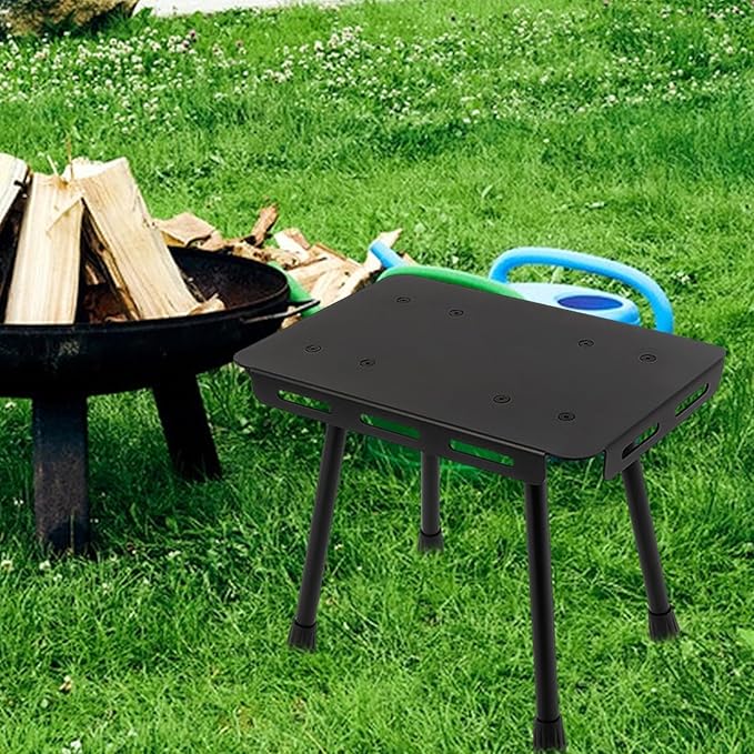 Portable Folding Table - Foldable Camping Table Sturdy Picnic Desk | Multi-Purpose Outdoor Utility Station Lightweight Setup for Beach Hiking Travel Backyard Adventure Dining Events