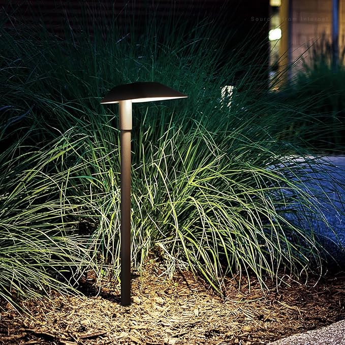 LEONLITE Anti-Glare Low Voltage Pathway Lights 5W Wired LED Landscape Path Lights Aluminum IP65 Outdoor Landscape Lighting for Walkway Yard 5000K Daylight ETL Pack of 6