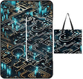 Zipper Coding Pattern Style Picnic Mat Suitable for Travel Camping Park Or Home Use