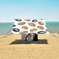 Rugby Pattern (66) Camping Sun Shelter Beach Tent Portable Beach Sun Shade Outdoor Canopy for Camping Trips Fishing Picnic